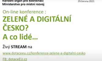Footage from the conference “Green and Digital Czechia? And what about the people…” now available