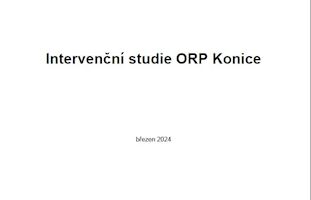Pro páté území ORP má Olomoucký kraj zpracovanou intervenční studii 